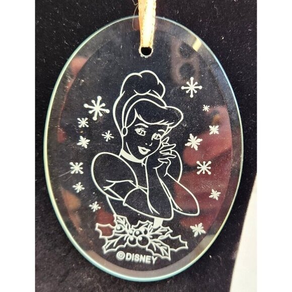 Disney Cinderella Glass Ornaments With Ribbon Hanger For Christmas or Window Dec - Picture 6 of 7